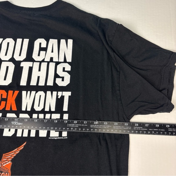 Vintage Big Johnson Motorcycles XXL Shirt Black If You Can Read Won’t Let Drive - Picture 5 of 7
